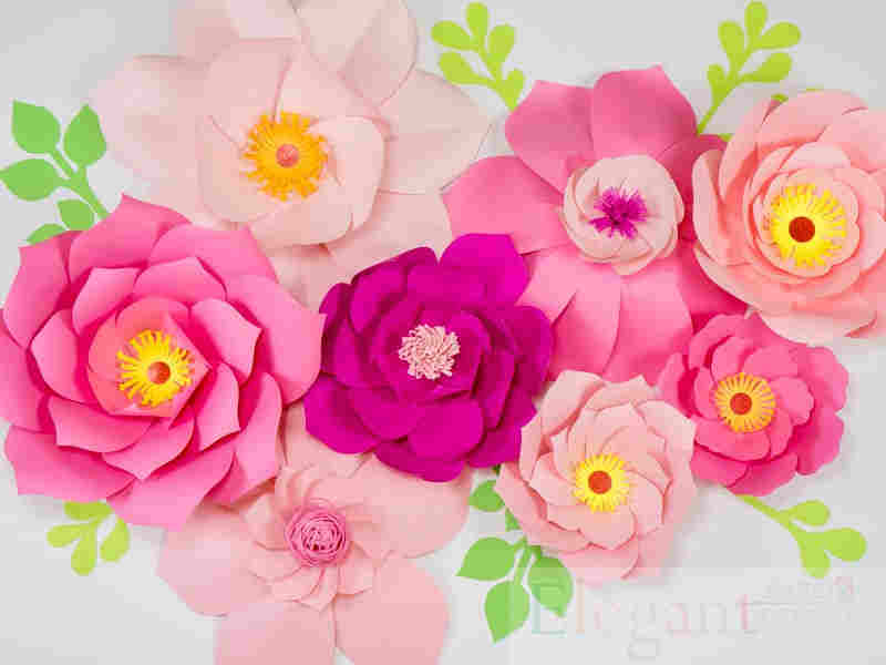 Giant Flower Paper Backdrop Decoration